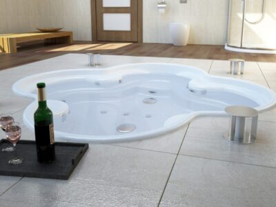 Gartenhaus mit Sauna und Whirlpool als private Wellness-Oase