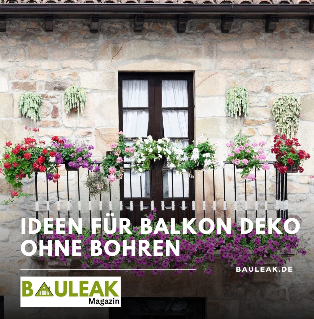 Ideen für Balkon Deko ohne Bohren Ideen für Balkon Deko ohne Bohren