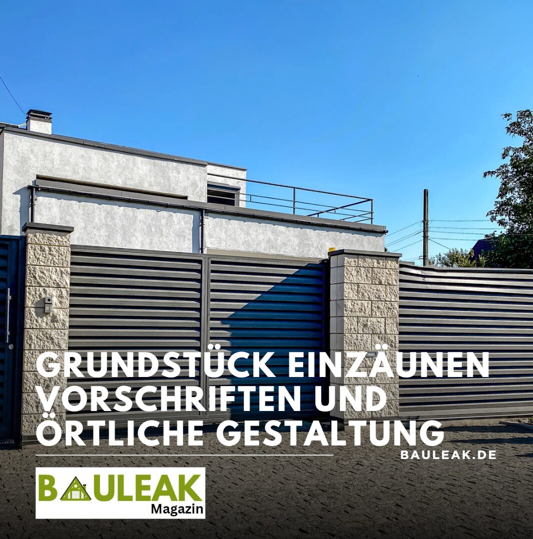 Grundstück einzäunen Vorschriften und örtliche Gestaltung Grundstück einzäunen Vorschriften und örtliche Gestaltung