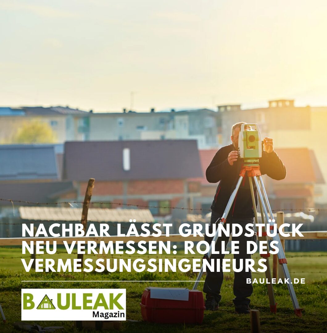 Nachbar lässt Grundstück neu vermessen Rolle des Vermessungsingenieurs Nachbar lässt Grundstück neu vermessen Rolle des Vermessungsingenieurs