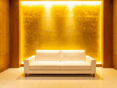 Wandfarbe Gold Luxuriöse Farbwelten 