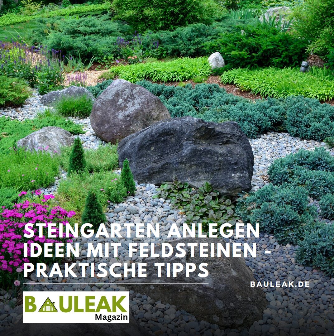 Steingarten anlegen Ideen mit Feldsteinen - Praktische Tipps Steingarten anlegen Ideen mit Feldsteinen - Praktische Tipps