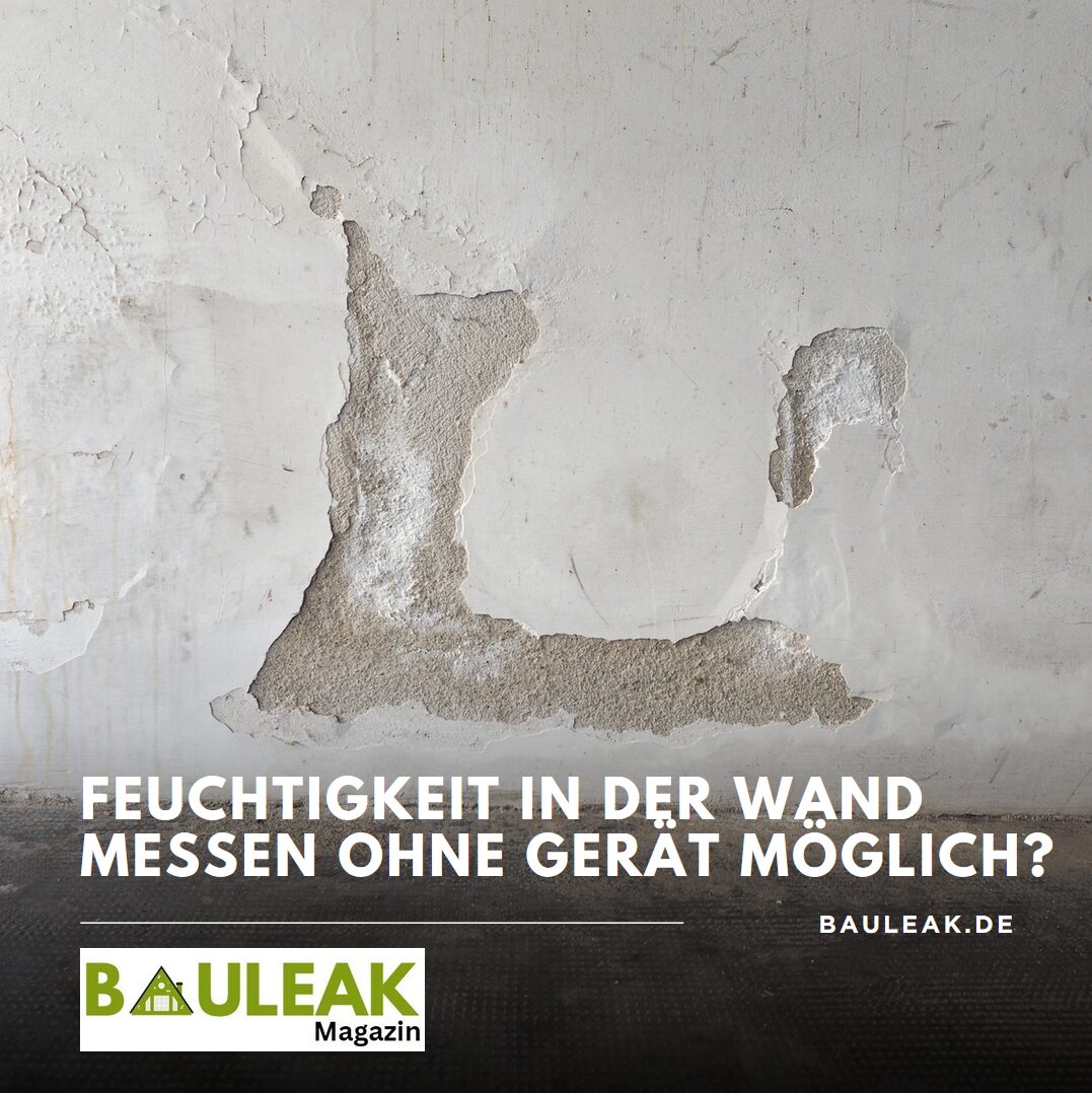 Feuchtigkeit in der Wand messen ohne Gerät möglich? Feuchtigkeit in der Wand messen ohne Gerät möglich?