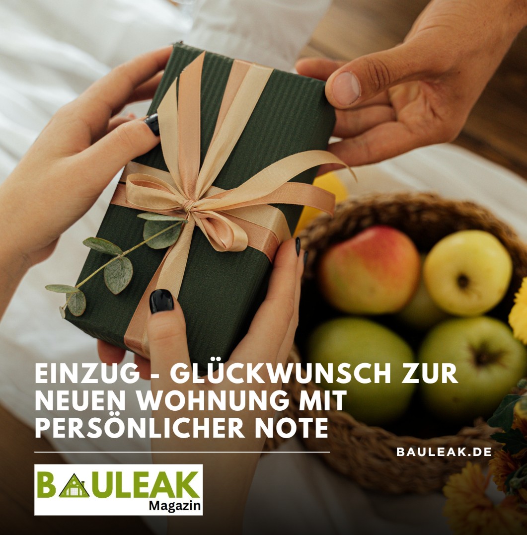 Einzug - Glückwunsch zur neuen Wohnung mit persönlicher Note Einzug - Glückwunsch zur neuen Wohnung mit persönlicher Note